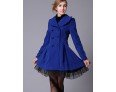 New Women Slim Fit double-breasted wool Trench Coat Casual Outwear