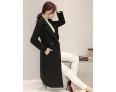 Fall Winter Going out Casual Women's Coat Solid Color Suit Collar Long Sleeve Long Section Maone Overcoat More Colors