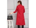 Women's Casual/Daily Simple Slim Large Size Coat,Solid Notch Lapel Long Sleeve Winter