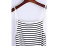 Women's Sexy / Beach Striped Sweater Dress , Strap Maxi Polyester