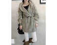 Winter Women's Solid Color Multi-color Coats & Jackets , Sexy / Casual / Work Crew Neck Long Sleeve