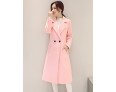 Fall Winter Going out Casual Women's Coat Solid Color Suit Collar Long Sleeve Long Section Maone Overcoat More Colors