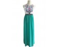 Women's Sexy Casual Cute Maxi Plus Sizes Inelastic Sleeveless Dress (Chiffon)