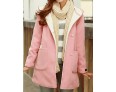 Winter Women's Solid Color Multi-color Coats & Jackets , Sexy / Casual / Work V-Neck Long Sleeve