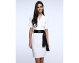 Women's Vintage Elegant Business Casual Half-sleeve Dress