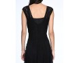 Women's Beach Lace / Skater Dress,Solid Round Neck Maxi Sleeveless Blue / Black Acrylic Spring