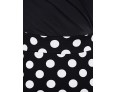 Women's Casual/Daily Plus Size Dress,Solid / Polka Dot V Neck Knee-length ? Length Sleeve Black Polyester Fall