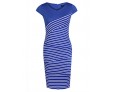 Women's Plus Size Vintage V-Neck Patchwork Casual Striped Print Sleeveless Dresses