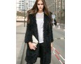 Winter Women's Solid Color Multi-color Coats & Jackets , Sexy / Casual / Work Tailored Collar Long Sleeve