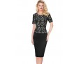 Women's Vintage / Simple / Street chic Plaid Bodycon Dress,Round Neck Knee-length Cotton / Polyester