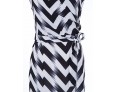 Women's Club Bodycon Dress,Striped Deep V Knee-length Sleeveless Others Summer