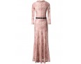 Women's Party/Cocktail Swing Dress,Solid V Neck Maxi Long Sleeve Pink / White / Black Fall