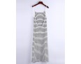 Women's Sexy / Beach Striped Sweater Dress , Strap Maxi Polyester