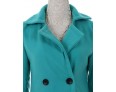 Women's Coat,Solid Long Sleeve Winter Pink / Red / Green Wool Medium