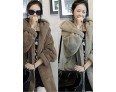 Winter Women's Solid Color Multi-color Coats & Jackets , Sexy / Casual / Work Crew Neck Long Sleeve