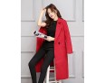 Women's Casual/Daily Simple Slim Large Size Coat,Solid Notch Lapel Long Sleeve Winter