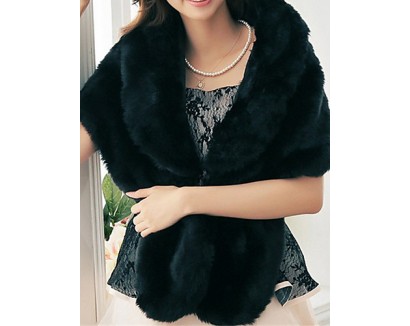 Ms fashion for autumn/winter warm imitation fur shawl Ma3 jia3 butterfly unlined upper garment