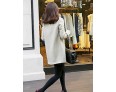 Women's Plus Size Coat,Solid Long Sleeve Winter Beige Thick