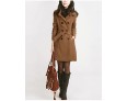 New WomenWoolen Coat Winter Slim Double Breasted Overcoat Winter Coats Long Outerwear for Women