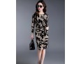 Spring New Women Lace Printed Dress