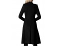 Women's Casual/Daily Simple / Street chic Coat,Solid Shirt Collar Long Sleeve Winter Black Cotton Medium