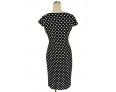 Women's Vintage / Simple / Street chic Polka Dot A Line / Bodycon Dress,Round Neck Knee-length Cotton / Polyester