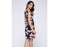 Women's Sexy Floral Bodycon Dress , V Neck Knee-length Cotton / Polyester