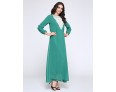 Women's Simple Loose / Chiffon Dress,Solid Round Neck Maxi Long Sleeve Blue / Red / Black / Green Polyester Fall