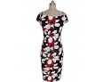 Women's Sexy Floral Bodycon Dress , V Neck Knee-length Cotton / Polyester