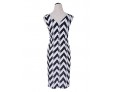 Women's Club Bodycon Dress,Striped Deep V Knee-length Sleeveless Others Summer