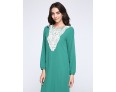 Women's Simple Loose / Chiffon Dress,Solid Round Neck Maxi Long Sleeve Blue / Red / Black / Green Polyester Fall