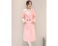 Fall Winter Going out Casual Women's Coat Solid Color Suit Collar Long Sleeve Long Section Maone Overcoat More Colors