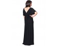 Women's Plus Size Casual/Daily Sexy Swing Dress,Solid Deep V Maxi ? Length SleevePolyester Nylon Summer