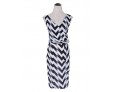 Women's Club Bodycon Dress,Striped Deep V Knee-length Sleeveless Others Summer