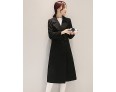 Fall Winter Going out Casual Women's Coat Solid Color Suit Collar Long Sleeve Long Section Maone Overcoat More Colors