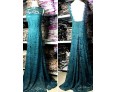 Women's Party/Cocktail Trumpet/Mermaid Dress,Solid Round Neck Maxi Sleeveless Green Summer