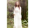 Women's Holiday / Casual/Daily Simple Loose / Swing Dress,Solid Round Neck Midi Long Sleeve White Cotton Spring / Fall Mid Rise