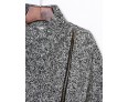 Women's Casual/Daily Simple Coat,Print Shirt Collar Long Sleeve Winter Red / Gray Wool Thick