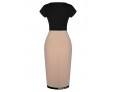 Women's Short Sleeve Splicing Bodycon Dress