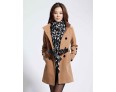 Women's Vintage/Work Thick Long Sleeve Long Coat (Cotton/Wool Blends)