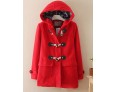 Women's Casual/Daily Simple Coat,Solid Shirt Collar Long Sleeve Winter Red / Beige / Gray Wool Medium