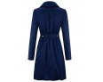 Women's Casual/Daily Sophisticated Coat,Solid Peaked Lapel Long Sleeve Winter Blue / Beige / Black Others Thick