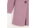 Women's Casual/Daily Simple Coat,Solid Notch Lapel Long Sleeve Spring Pink / Red / Green / Purple Wool Medium