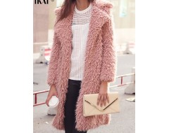 Winter Women's Solid Color Multi-color Coats & Jackets , Sexy / Casual / Work Tailored Collar Long Sleeve