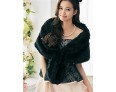 Ms fashion for autumn/winter warm imitation fur shawl Ma3 jia3 butterfly unlined upper garment