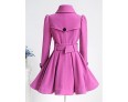 Women's Casual/Daily Vintage / Simple Coat,Solid Shirt Collar Long Sleeve Winter Others