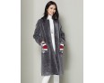 Women's Casual/Daily Simple Fur CoatSolid Asymmetrical Long Sleeve Fall / Winter Gray Wool Thick