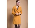 Women's Solid Blue / Black / Yellow Casual Loose Long Woolen Overcoat , Work / Plus Sizes Long Sleeve Wool