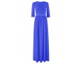 Women's Sexy Patchwork Swing Dress,Round Neck Maxi Polyester Lace Randomly