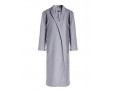 Women's Coat,Solid Shirt Collar Long Sleeve Winter Gray Wool Opaque